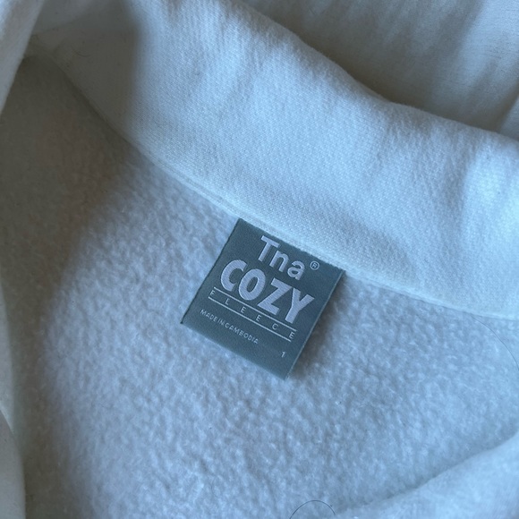 ARITZIA COZY BOYFRIEND POLO SWEATSHIRT - Picture 5 of 7